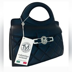 Valentino Orlandi Black Quilted Women's Bag. Still in Bag! MSRP $179 NWT